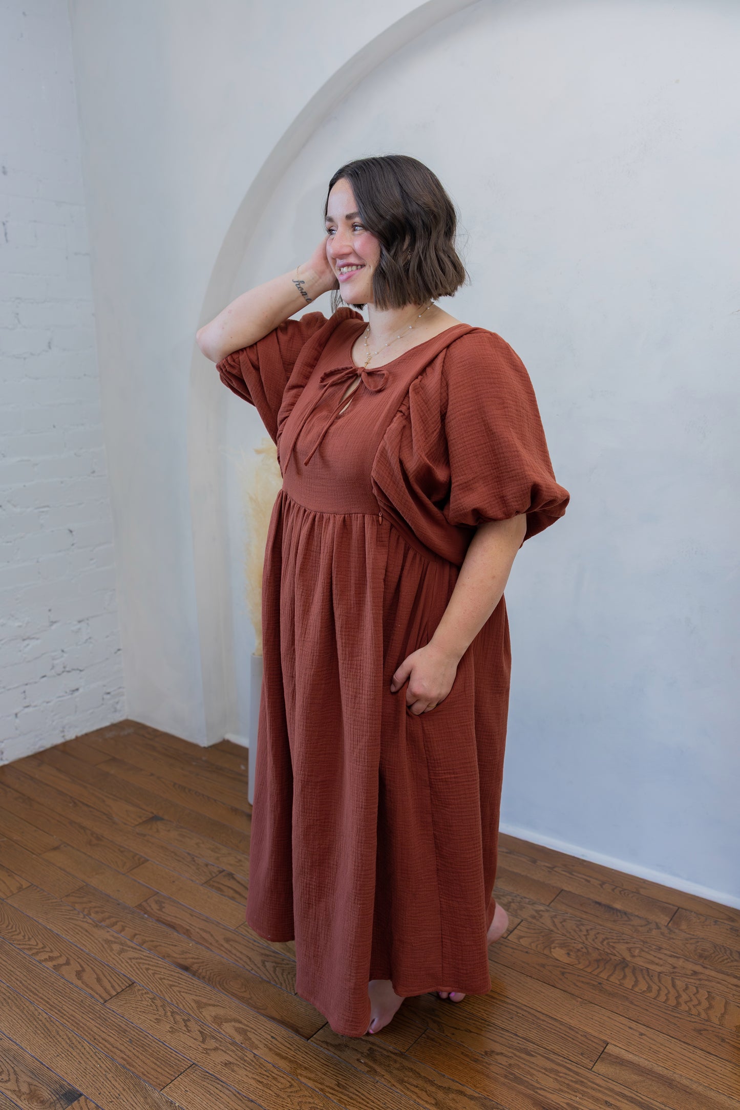 Grace Dress - Chestnut
