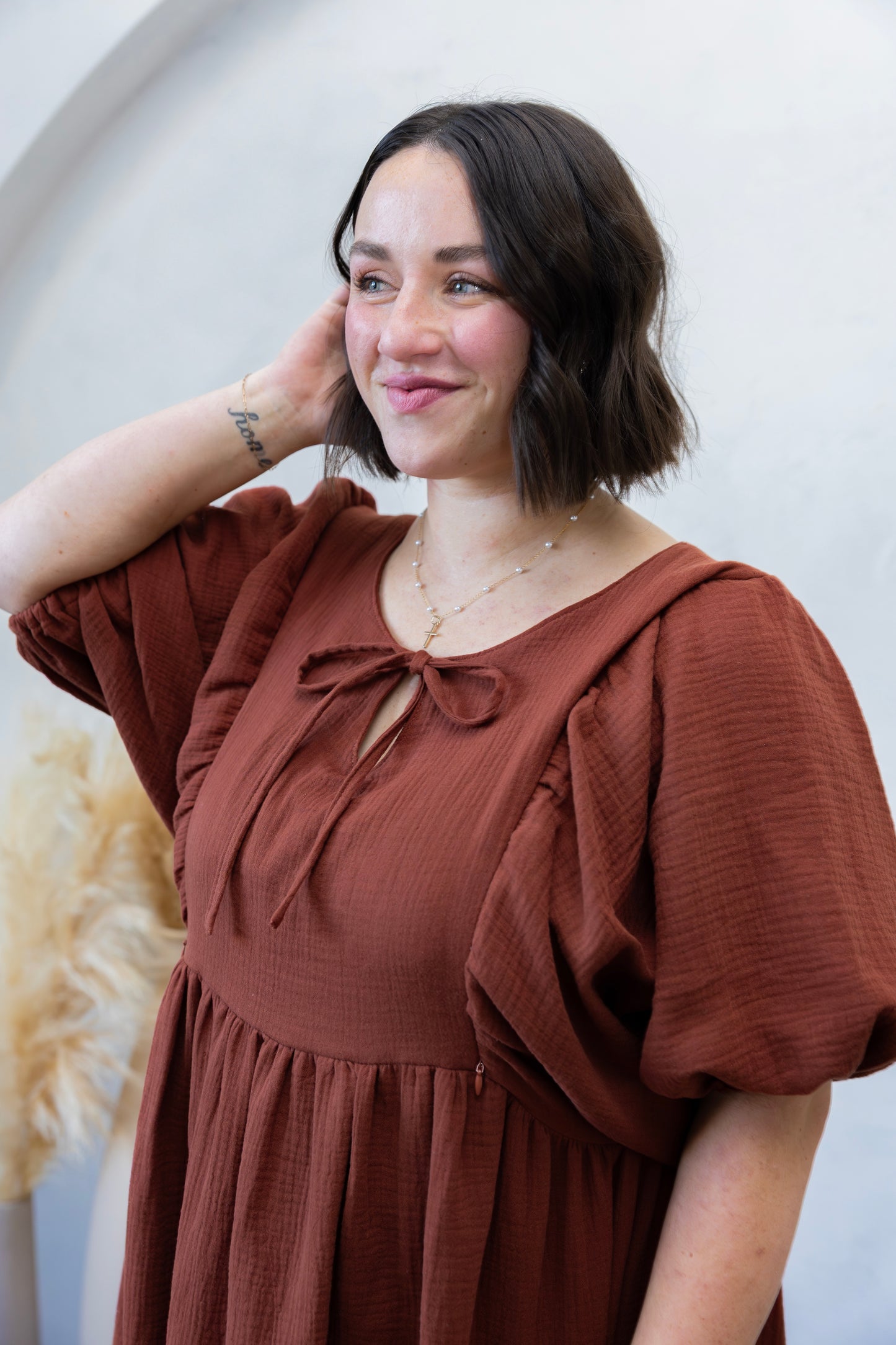 Grace Dress - Chestnut