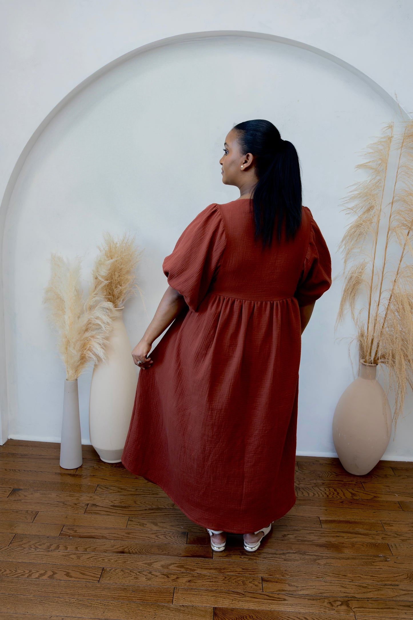 Grace Dress - Chestnut