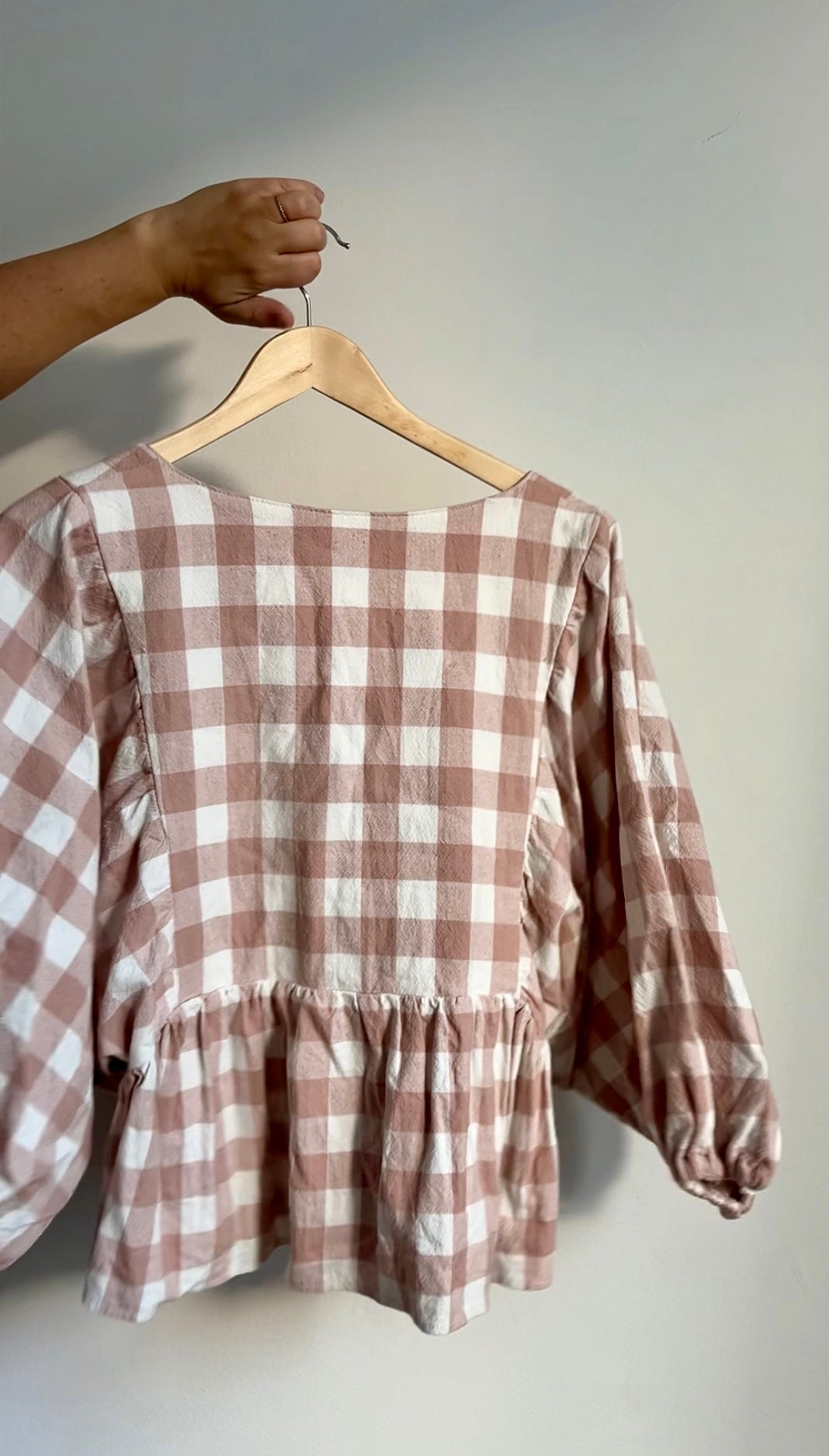 Erika Blouse - Pink Gingham