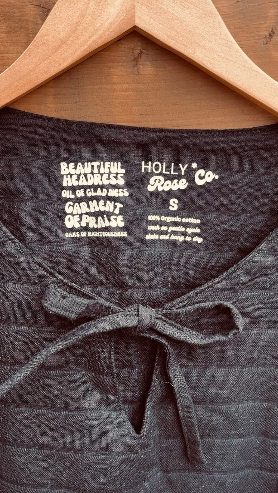 Erika Blouse - black organic cotton