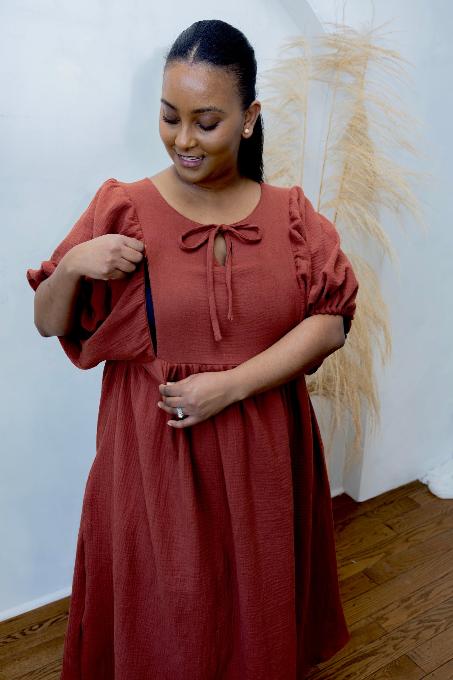 Grace Dress - Chestnut