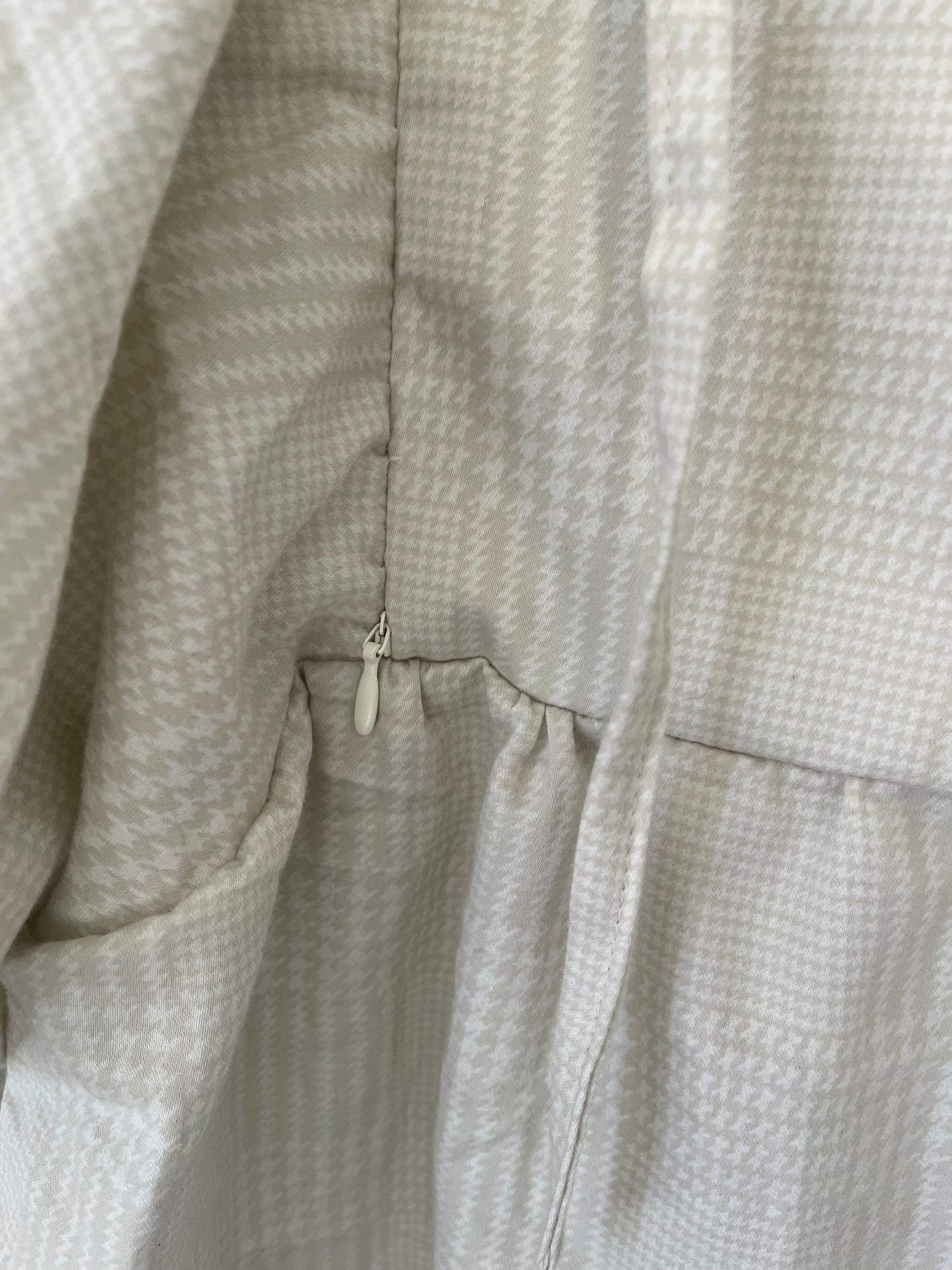 Erika Blouse - upcycled houndstooth