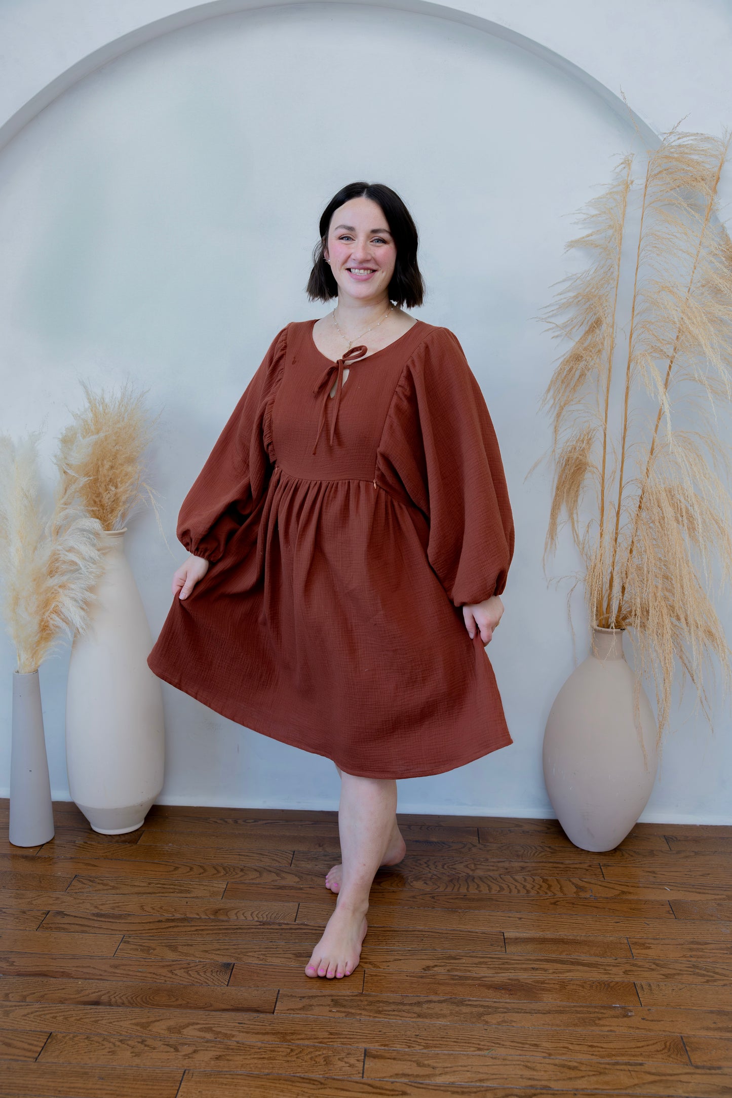 Bethany Dress - Chestnut