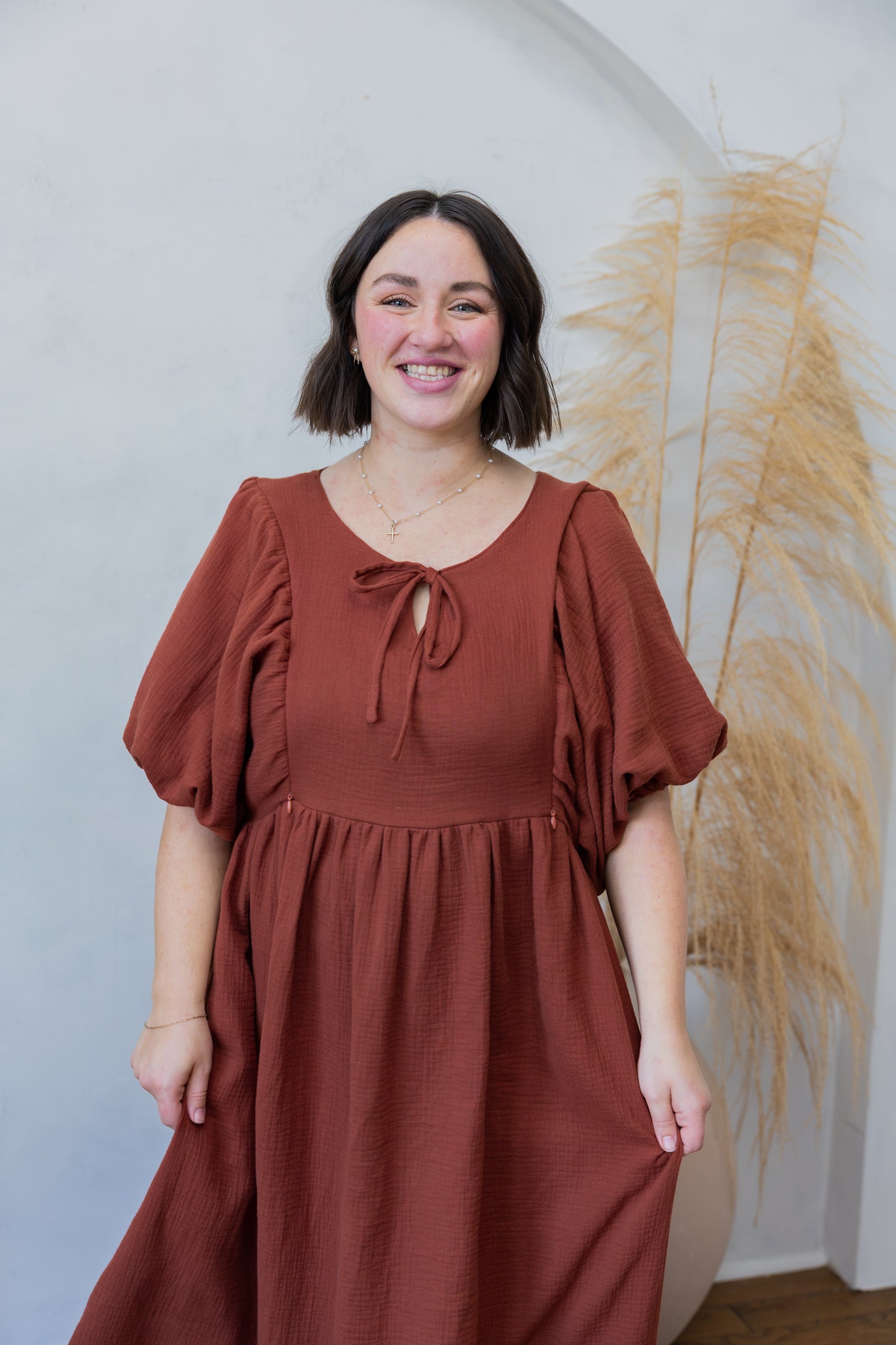 Grace Dress - Chestnut