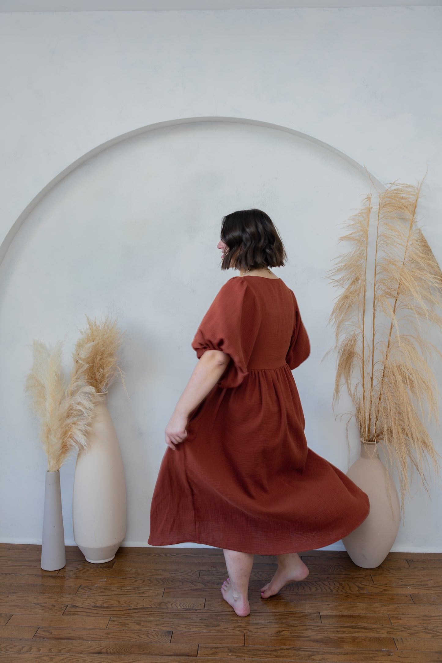 Grace Dress - Chestnut