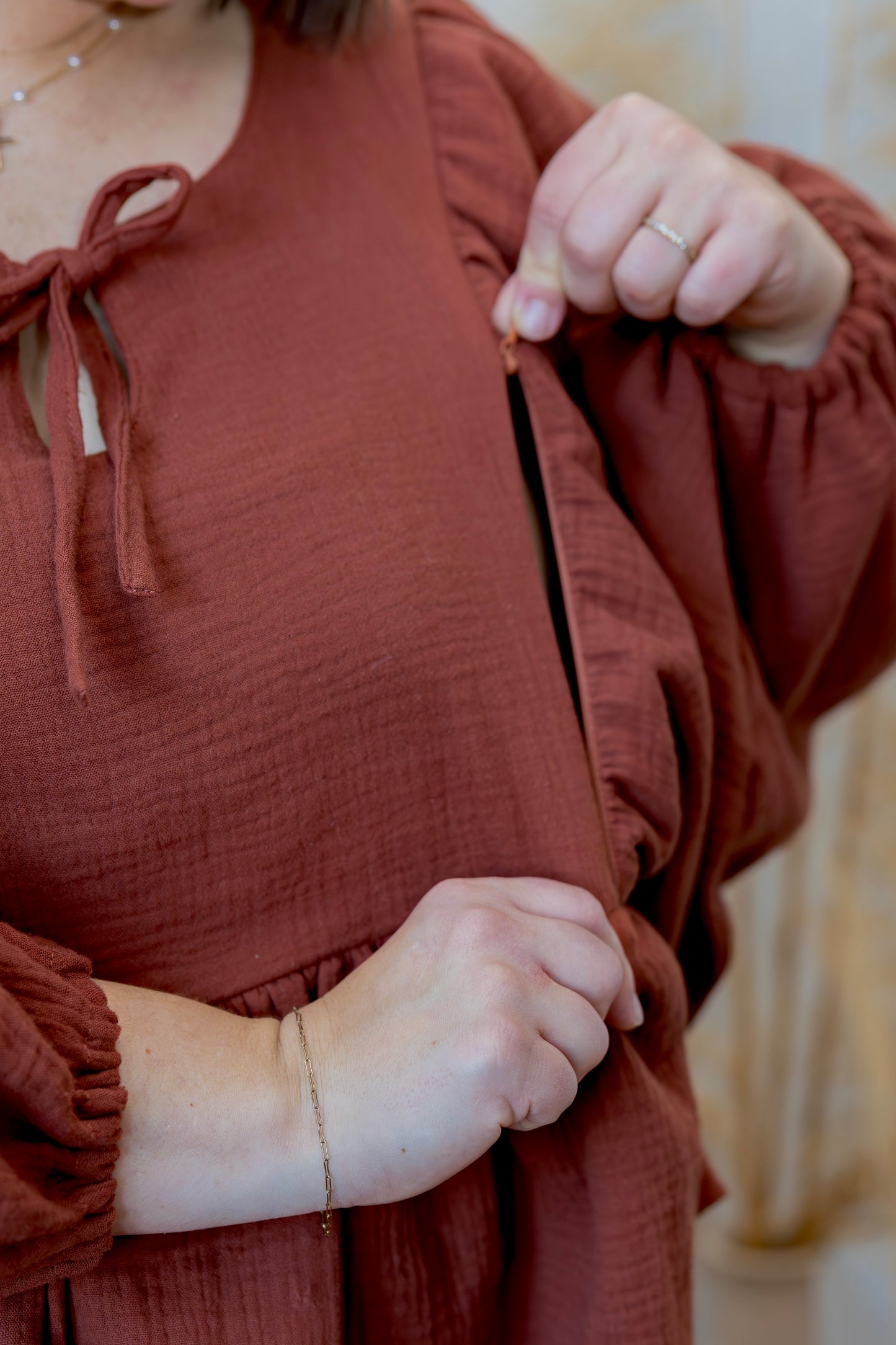 Megan Dress - Chestnut