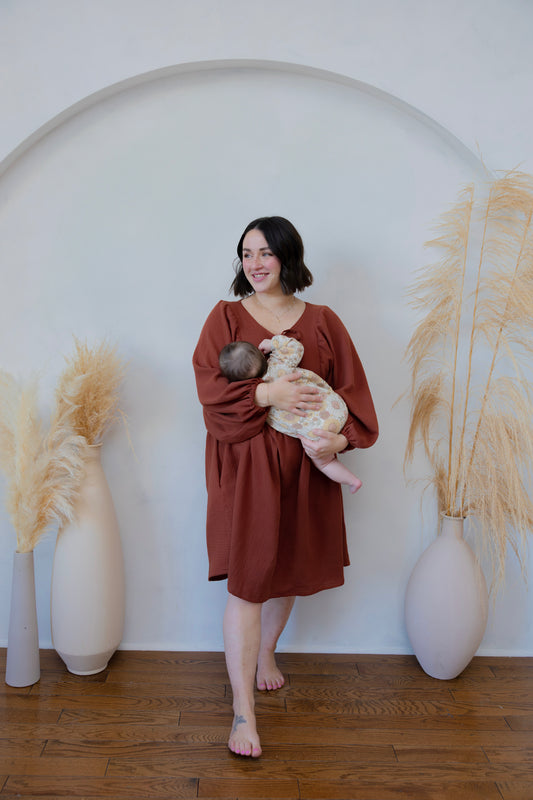 Bethany Dress - Chestnut