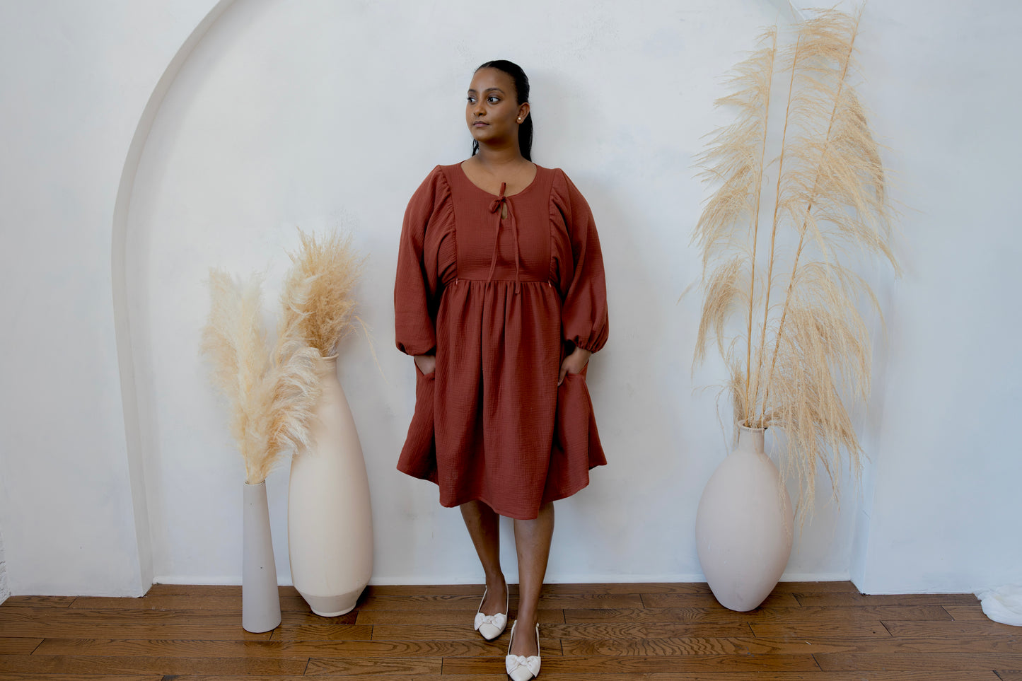 Bethany Dress - Chestnut