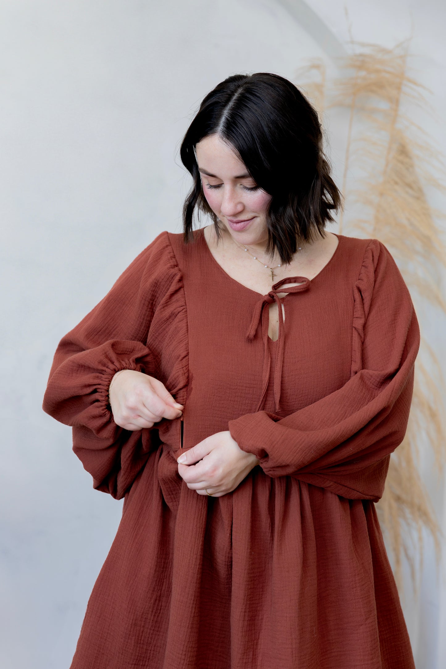 Megan Dress - Chestnut
